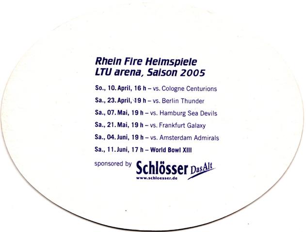 düsseldorf d-nw schlösser rheinfire 6b (oval195-heimspiele 2005-blau)